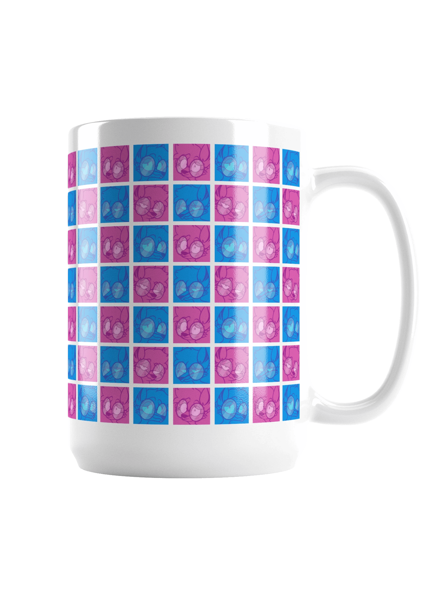 4 Moods Wolf Mug 🐺💙💜 product image (2)