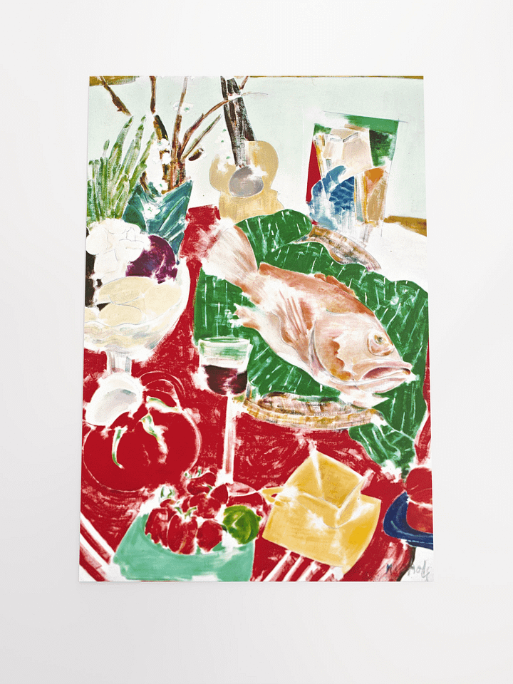 Still Life with Fish #2 (1985) print product image (2)
