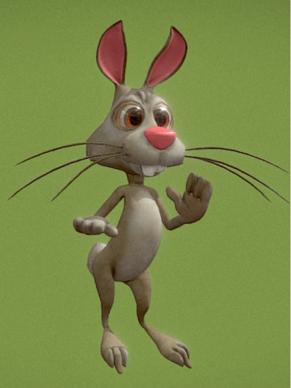 Cute Rabbit 3D Model with Dance Animations product image (1)