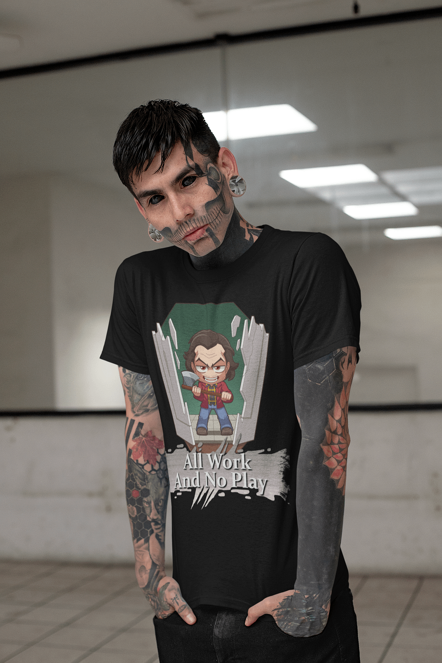 Horror Icons T-shirt - All Work and No Play product image (2)