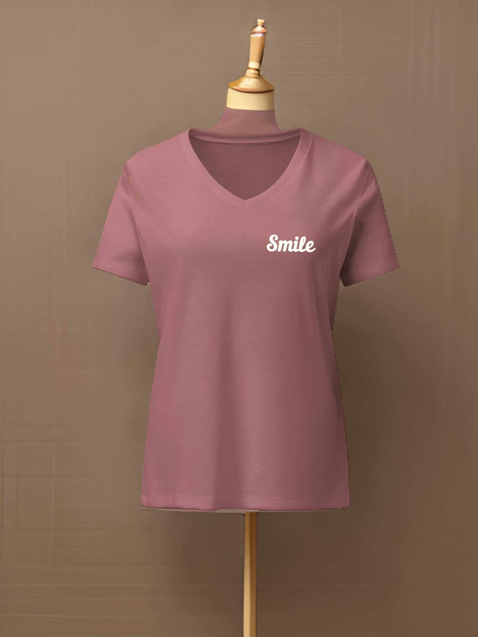 Midnight Elegance V-Neck Tee product image (1)