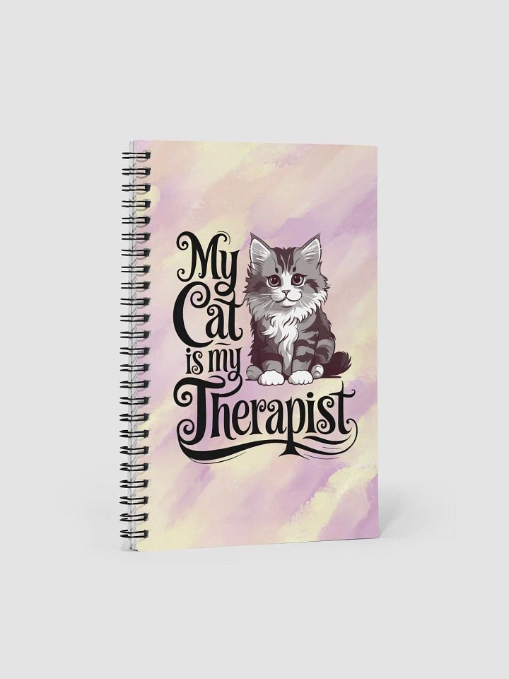 My Cat is My Therapist Spiral Notebook product image (1)