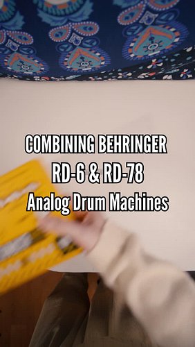 In this video, I connect the Behringer RD-6 and RD-8 analog drum machines via MIDI and creating a mix using both machines.

#...