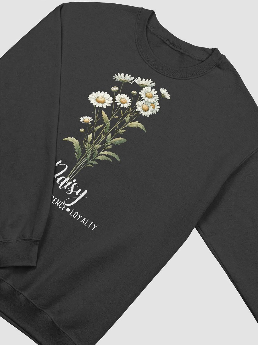 April Birth Month Inspirational Daisy Flower Sweatshirt: Purity Innocence Loyalty product image (2)