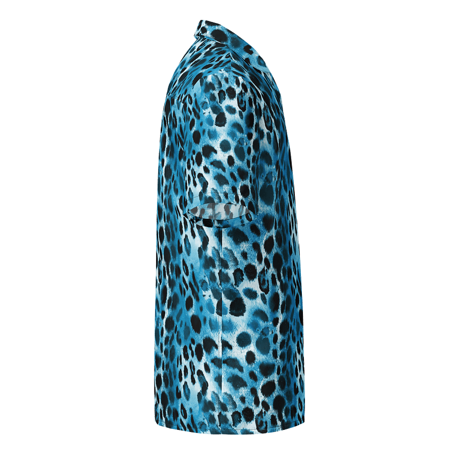 Blue Leopard Hawaiian Shirt product image (4)