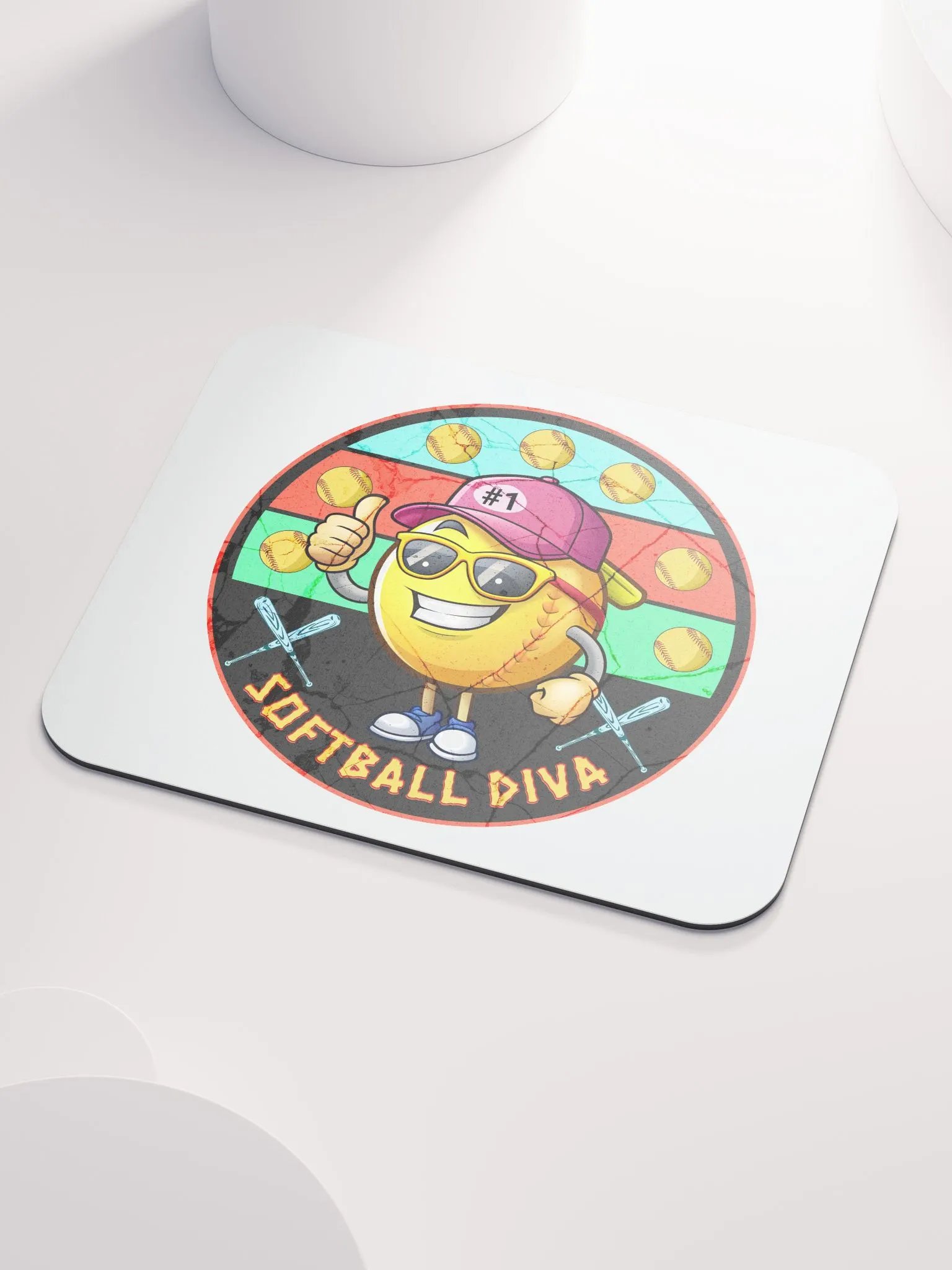 Softball Diva Mouse Pad product image (3)