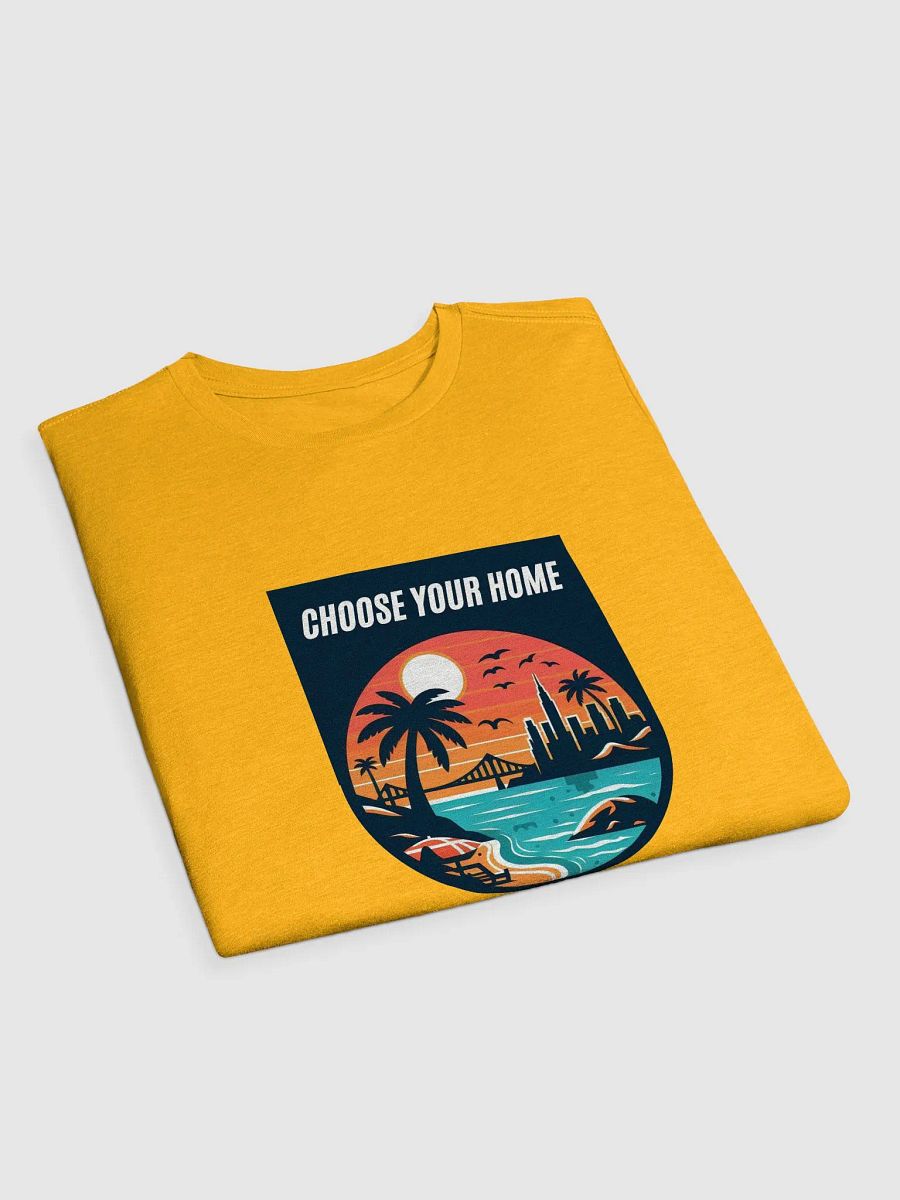 Sunset Cityscape Coastal T-Shirt | choose your home product image (20)