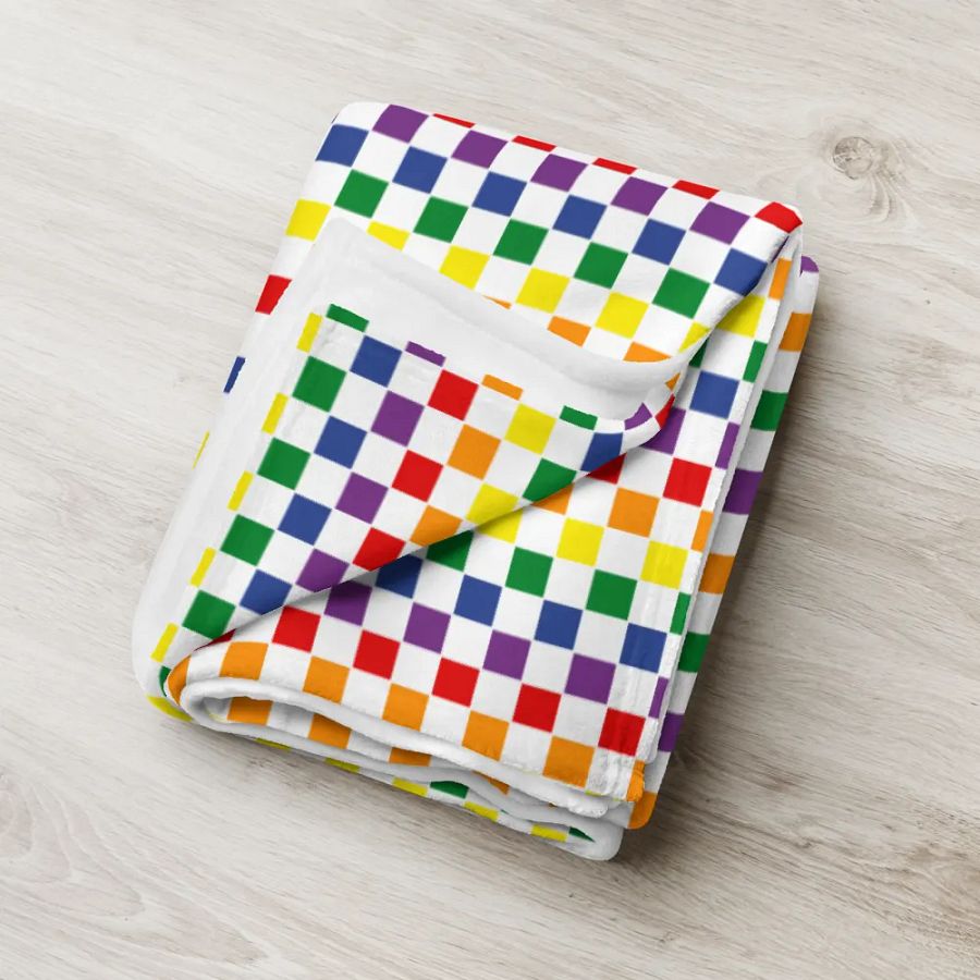 Cozy Pride Checks Blanket for Kids product image (7)