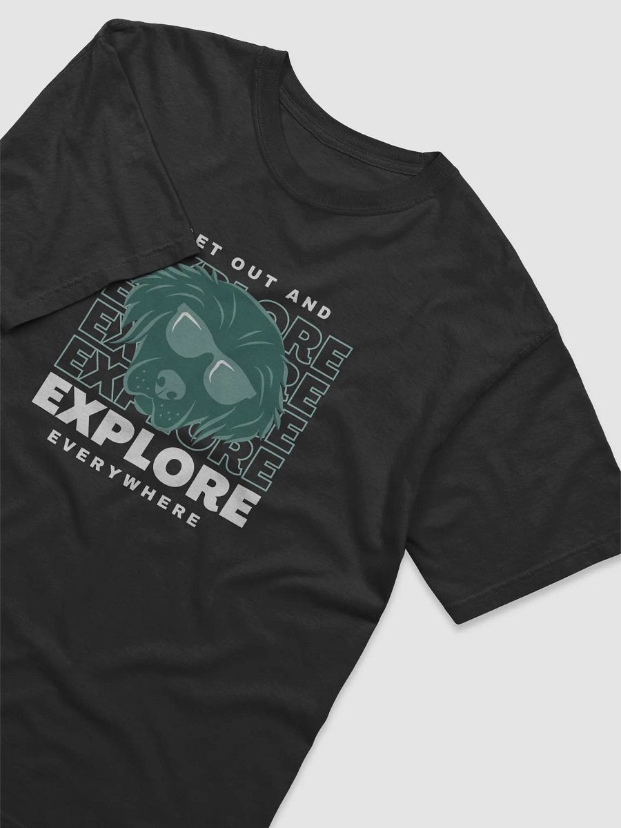 Seconds to Go Exploration Pigment Dyed T-Shirt White and Green Graphic product image (7)