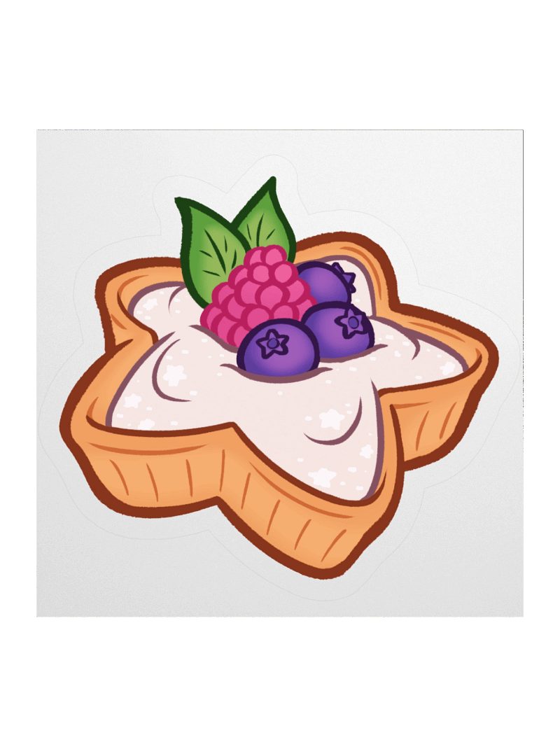 Fruit Tart | Star Desserts Sticker Series
