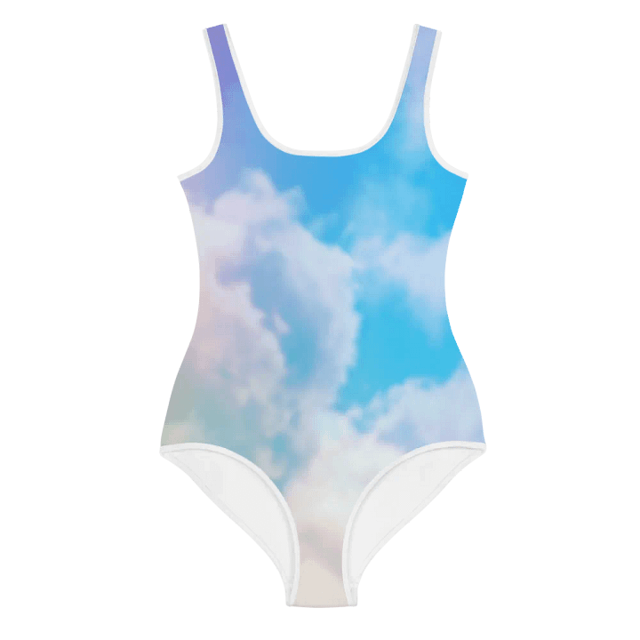 Blur cloud rainbow Design Youth One Piece Swimsuit - V6 product image (1)