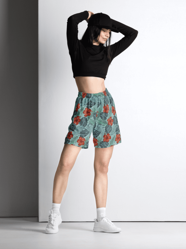 Palm Paradise | Recycled Unisex Mesh Shorts product image (2)