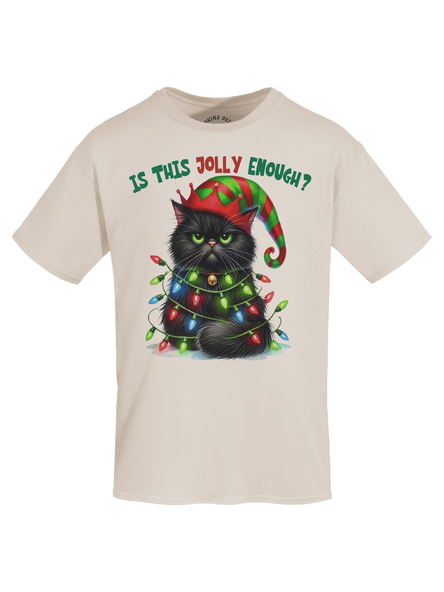 "Is This Jolly Enough?" Grumpy Cat Christmas T-Shirt product image (1)