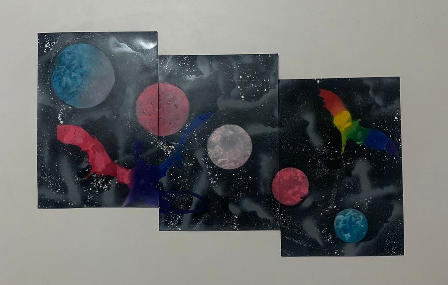 Queer Dragon Spray paint art product image (1)