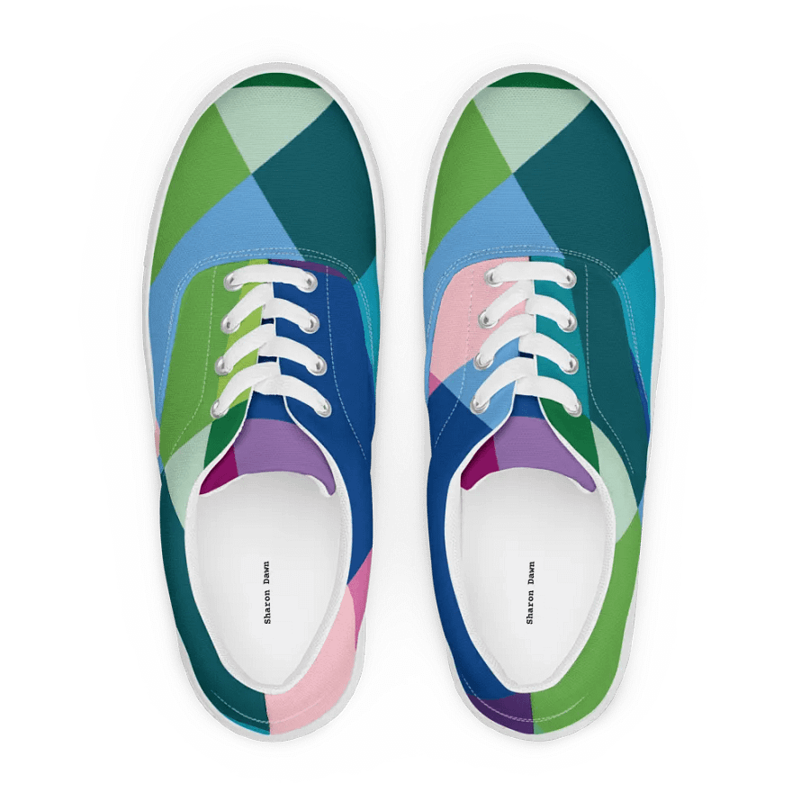 Kaleidoscope Harmony Men's Lace-Up Canvas Shoes product image (10)