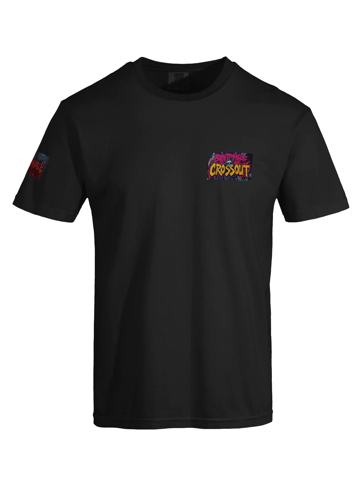 BORN TO MANGLE Graffiti Crossout T-Shirt product image (7)