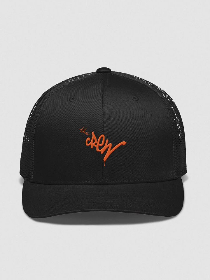 QSHW THE CREW EMBROIDERED LOGO RETRO TRUCKER HAT product image (1)