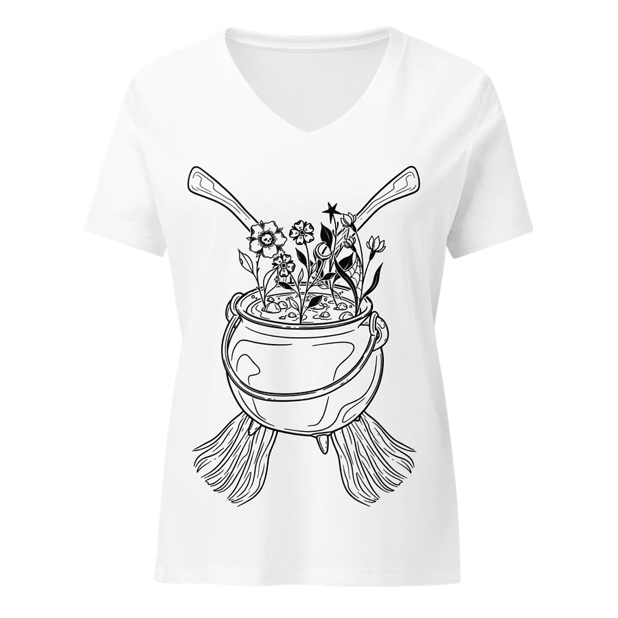 Henbane Coven Crest Bella+Canvas Women's Relaxed V-Neck T-Shirt product image (25)