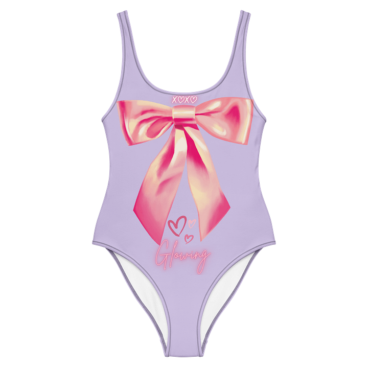 🎀 Glowlita "Berry Bow" Violet Blush One-Piece product image (1)