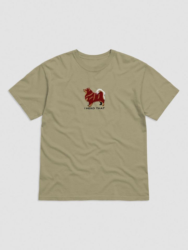 I Herd That T-Shirt(Embroidered) of a Finnish Lapphund(Red & Tan) product image (9)