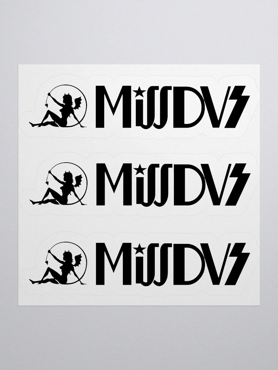 MissDVS Black Logo Stickers product image (1)