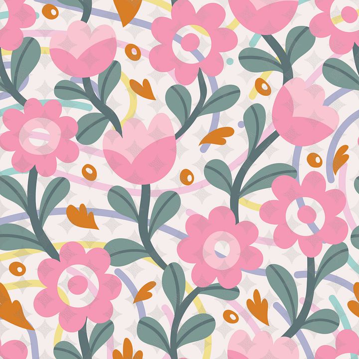 Wild Flowers Seamless Pattern product image (1)