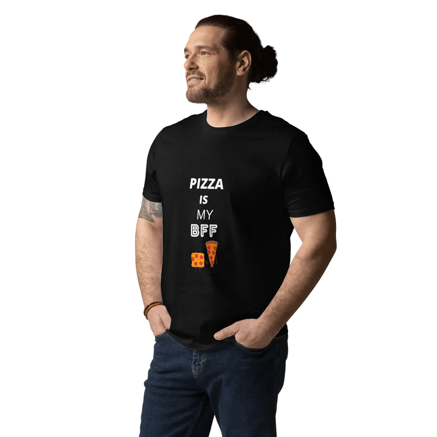 Eco- friendly Pizza BFFs Organic unisex Cotton Tee product image (5)