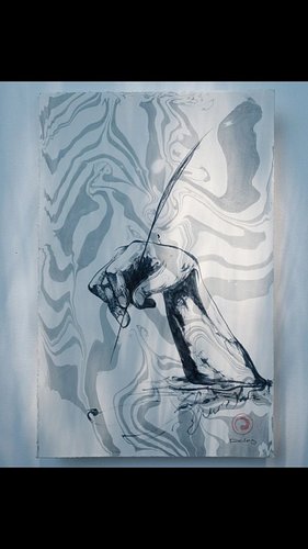 La Plume ~
the art of living is getting paid to PLAY.
28 x 42 cm
hq cotton paper.
one of one.
#ink 
#flow 
#hold the #feather...