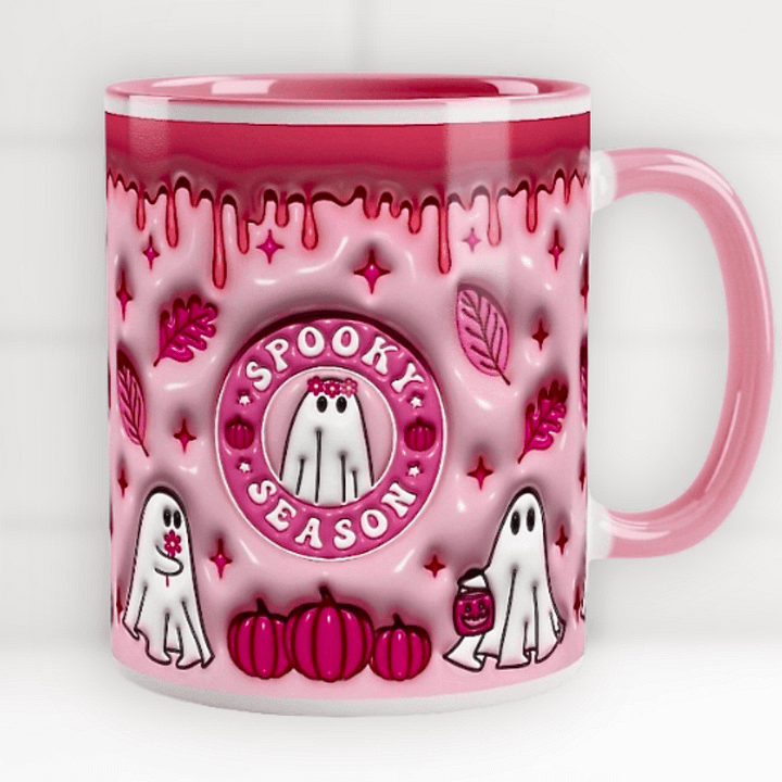 Pink Halloween Spooky Season 3D Effect Mug product image (1)