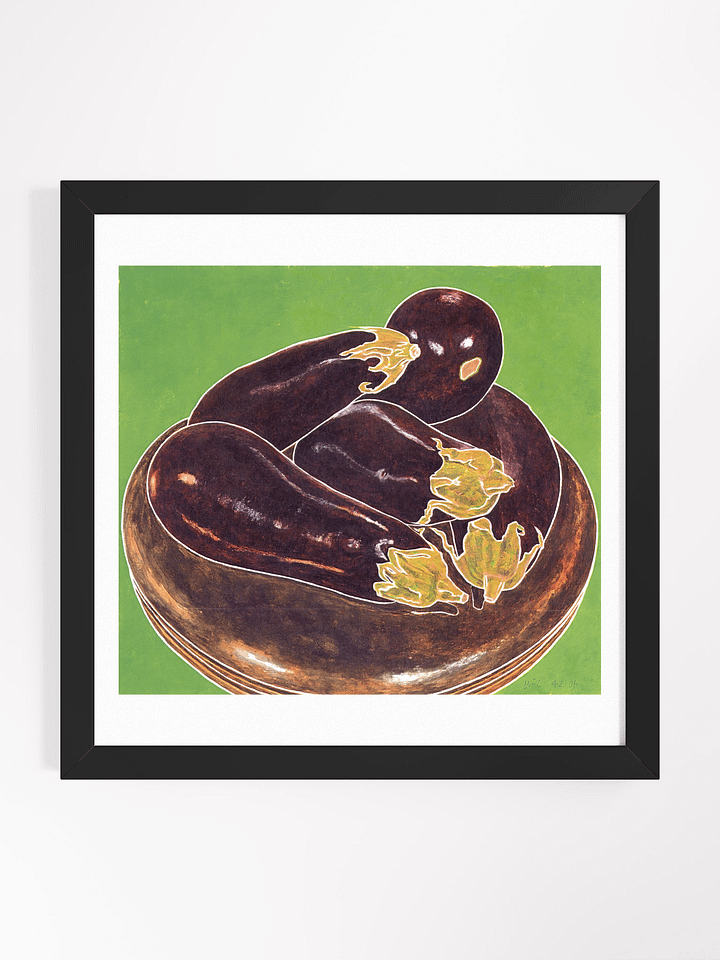 Eggplant and Piano Stool 04.02.06 print framed product image (1)