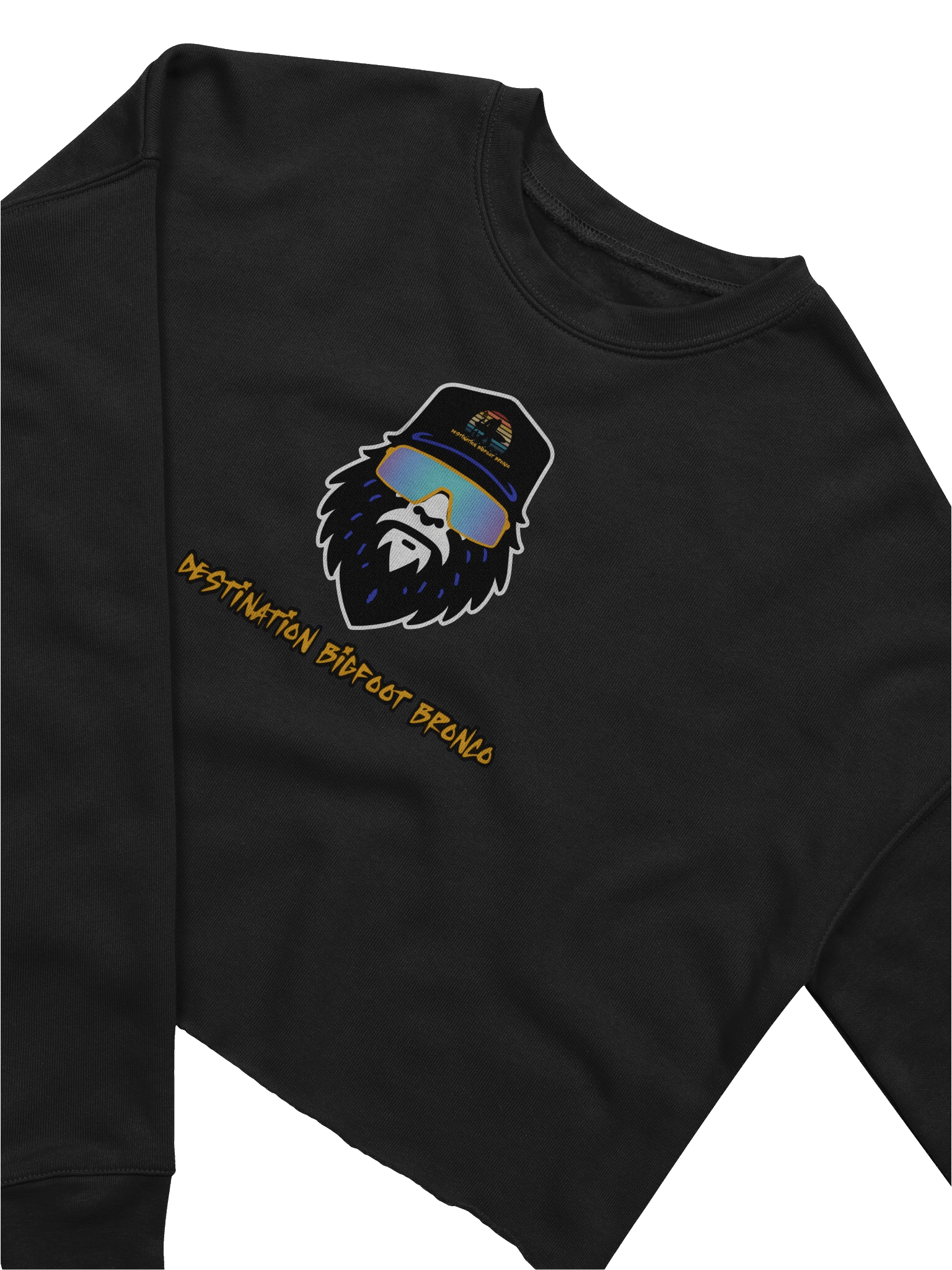 Destination Bigfoot Bronco Bigfoot Logo Bella+Canvas Women's Fleece Crop Sweatshirt (Multiple Colors Available) product image (8)