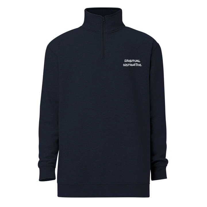 HABITUAL INSTIGATOR (white) embroidered quarter zip product image (12)