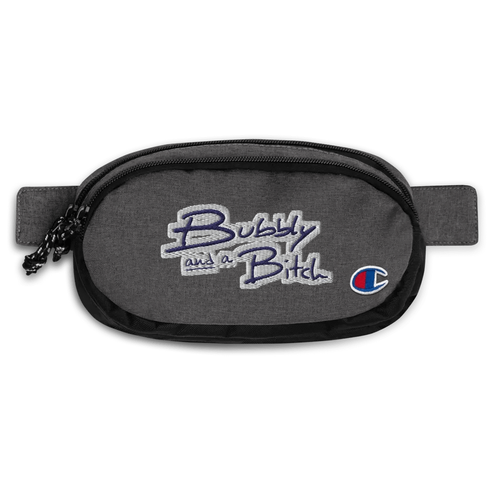 Bubbly and a B (navy bubble design) champion fanny pack product image (1)