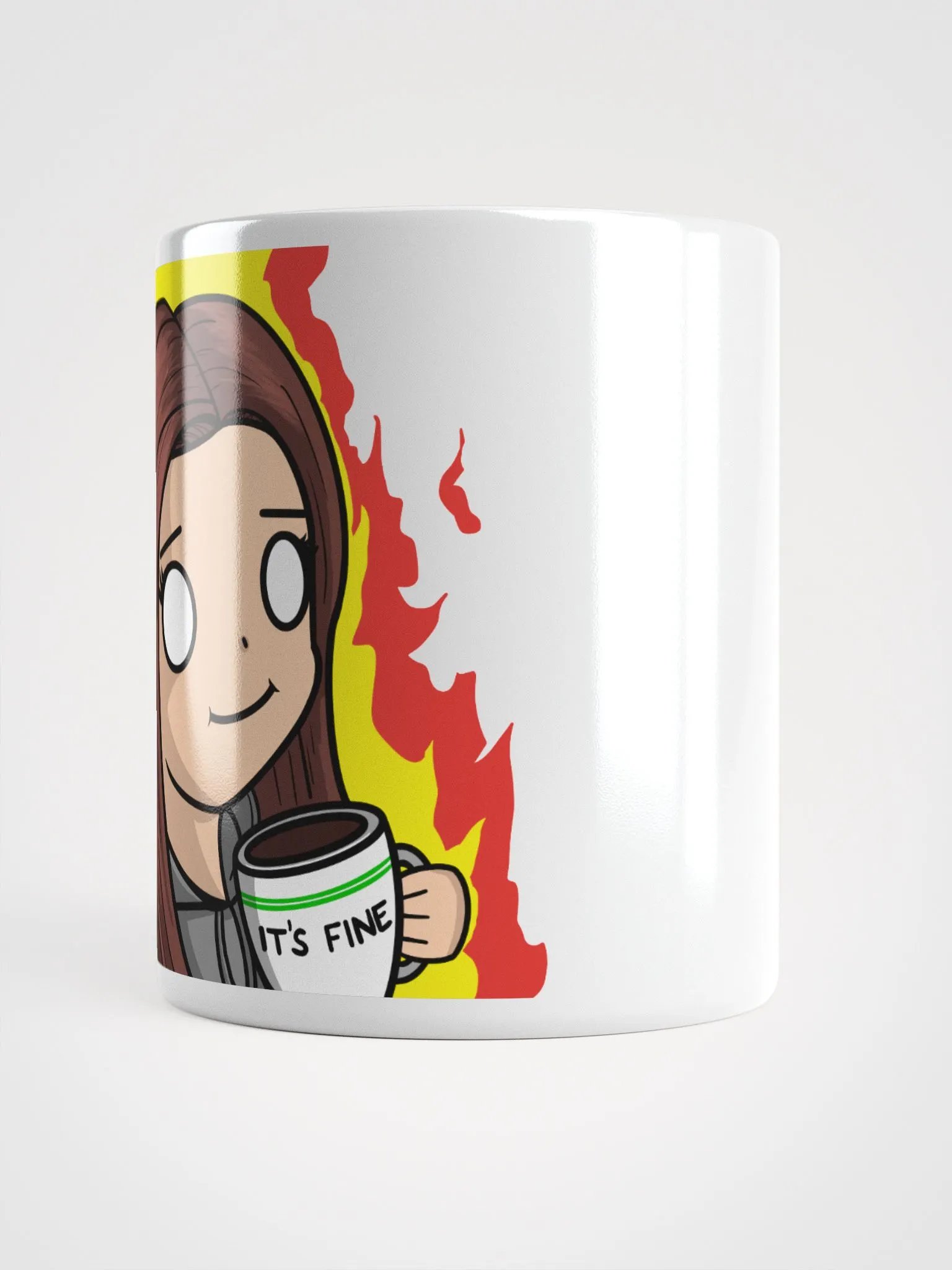 K E it's FINE white mug product image (3)