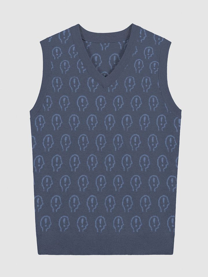 EXCLAIMING MENTALLY (duotone navy) knitwear vest product image (4)