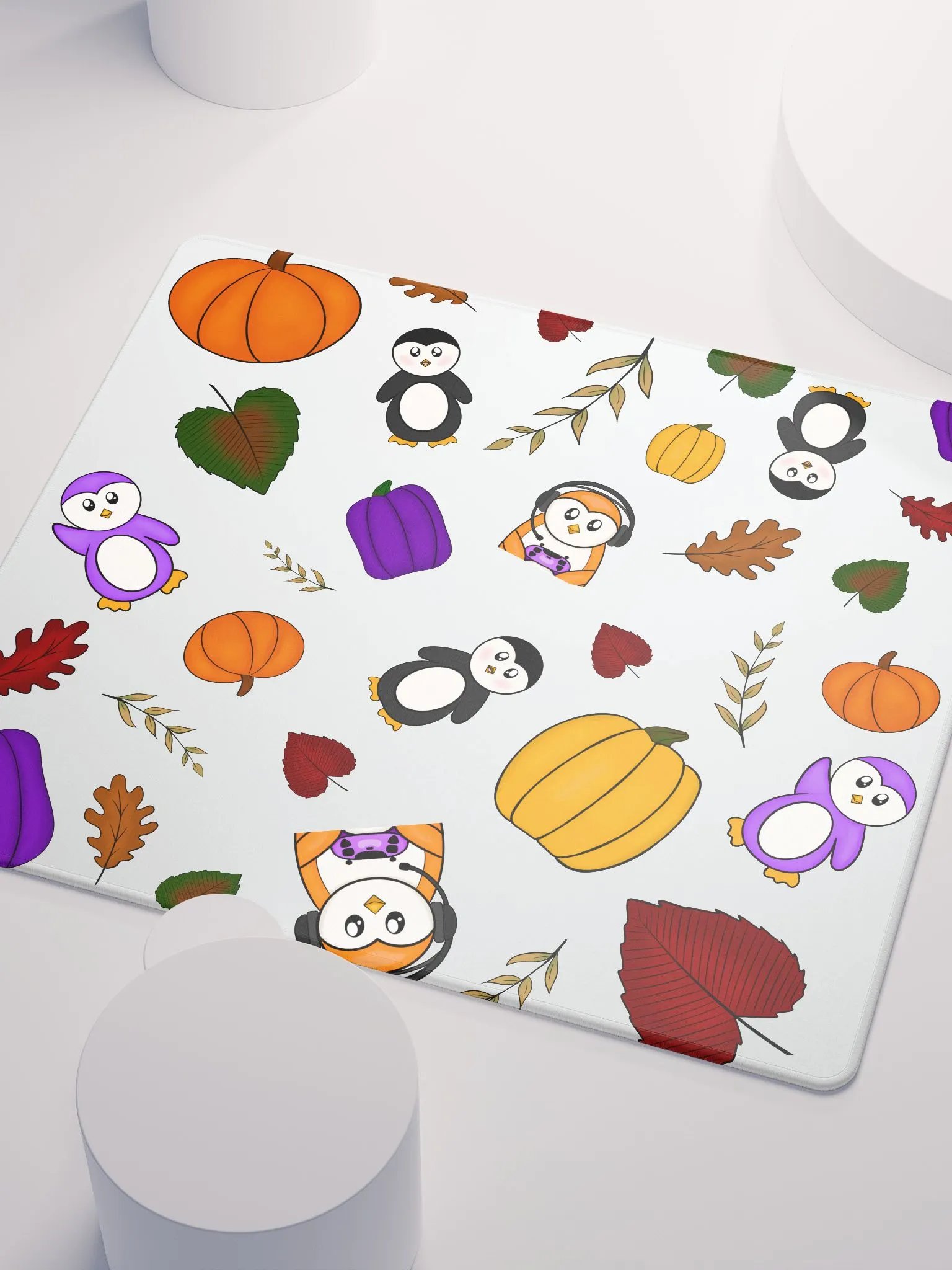 Autumn Gamer Penguin Mouse Pad product image (5)