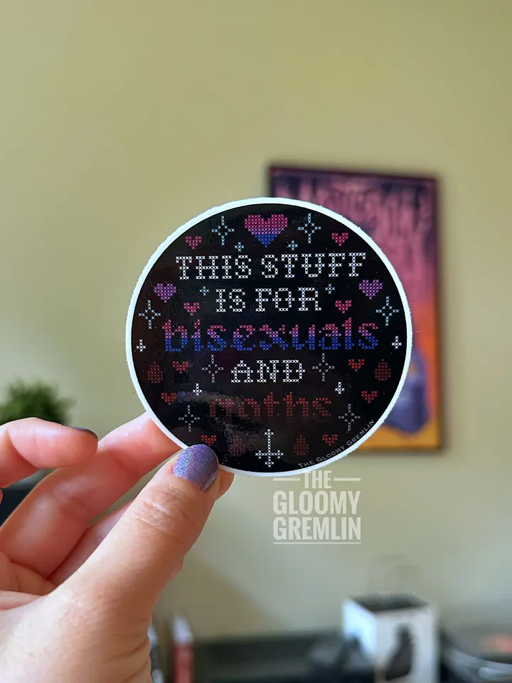 Bi & Goth - 3" Sticker product image (2)