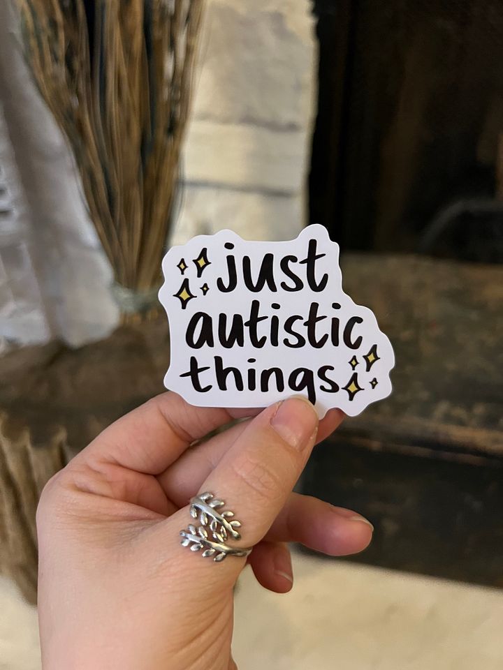 Just Autistic Things Vinyl Sticker product image (1)