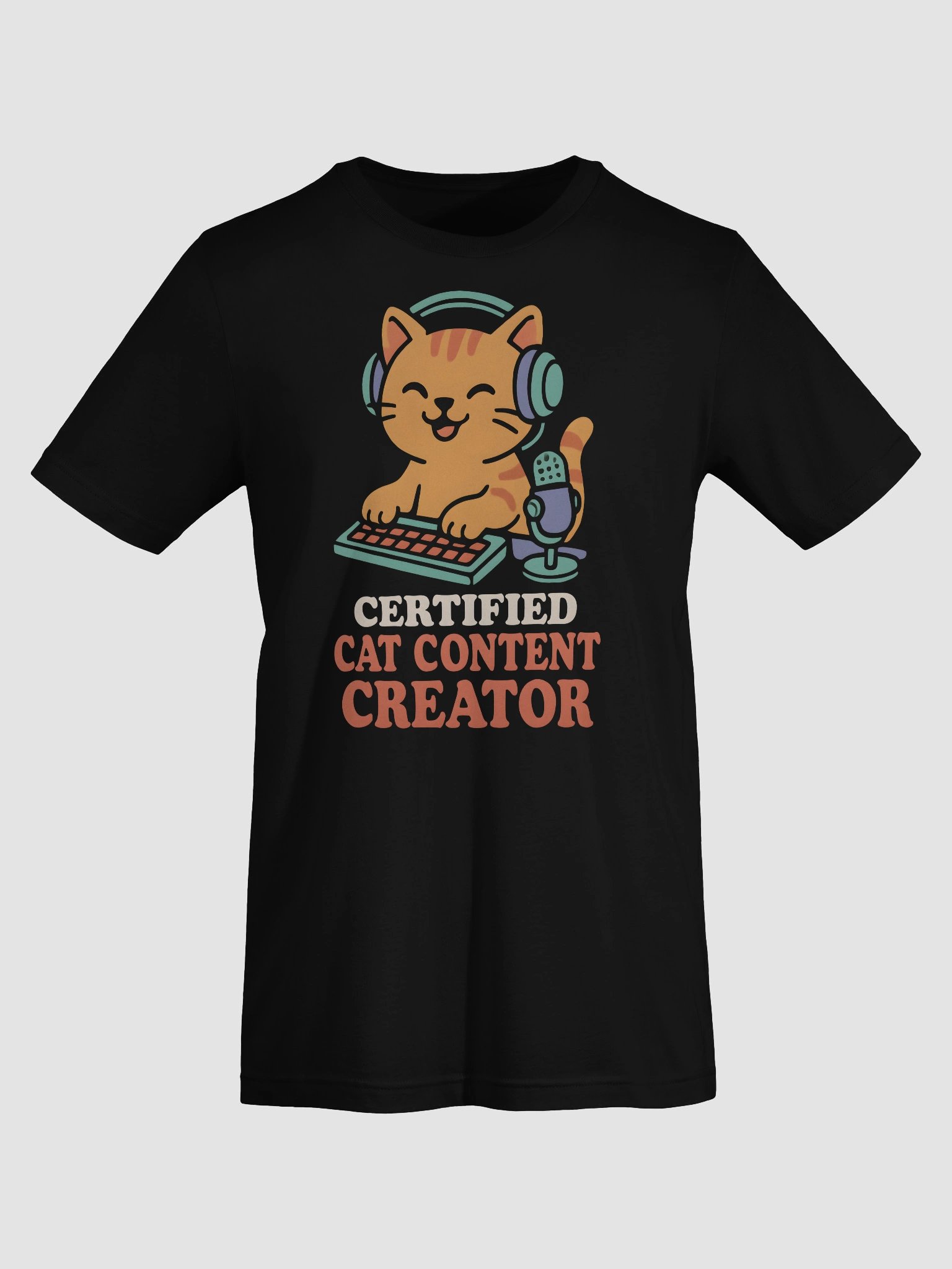 Certified Cat Content Creator T-Shirt product image (7)
