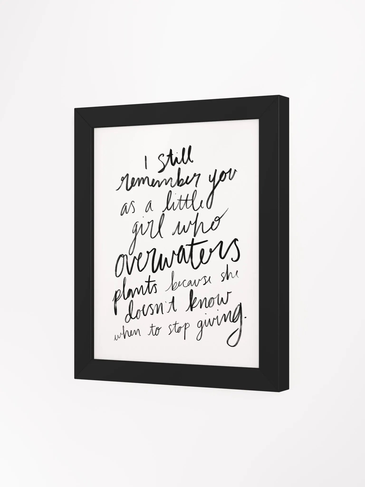 Overwatering Plants Framed Art Print product image (3)