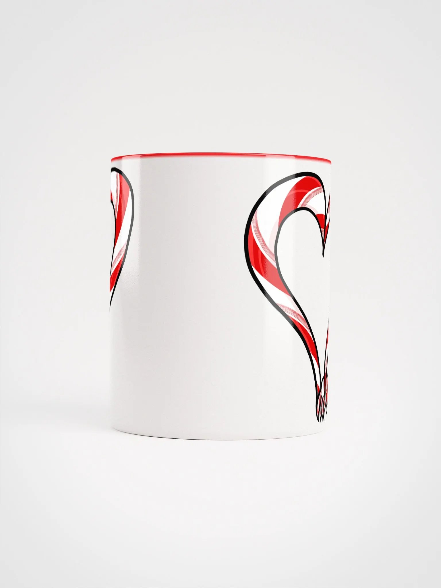Candycane Tentacle Heart double sided- color mug product image (45)