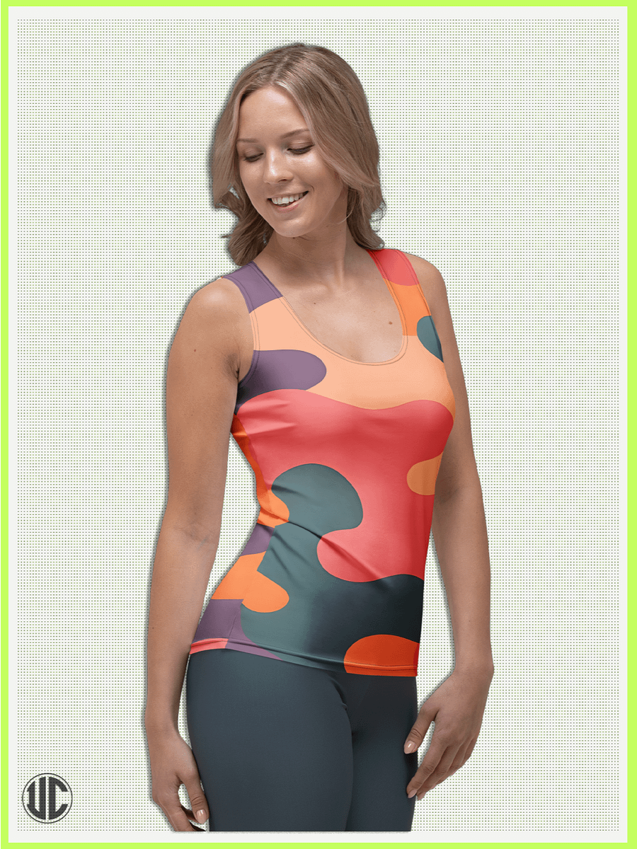 Becky's Coral Camo – Women's Tank Top product image (3)