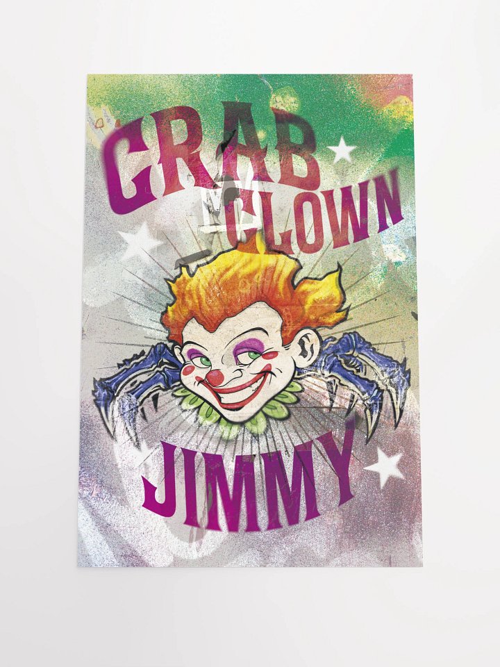Crab Clown Jimmy 12x18 Stars Poster product image (1)