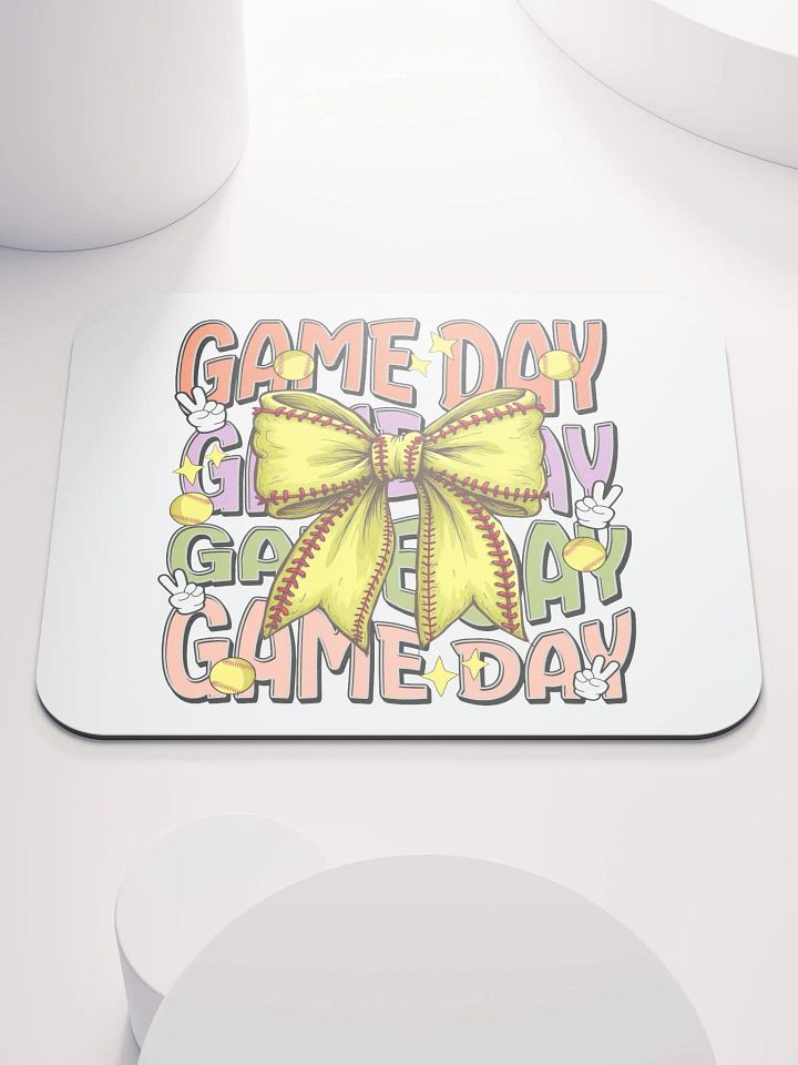 Game Day Bow Softball Extravaganza Mouse Pad product image (2)
