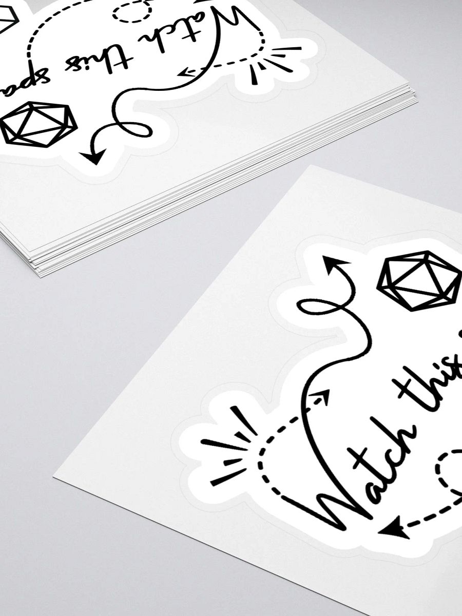 Watch This Space Kiss Cut Stickers product image (4)