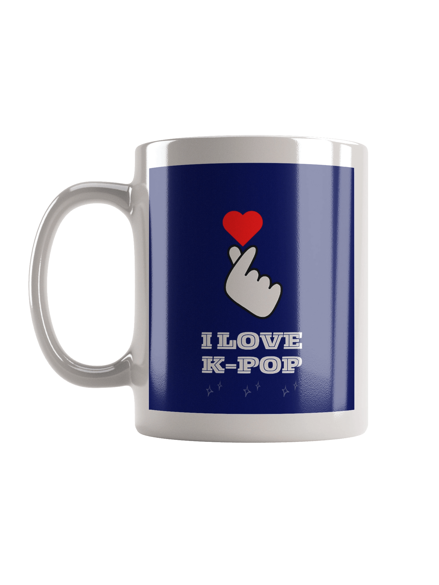 K-POP South Korean finger heart symbol mug product image (1)
