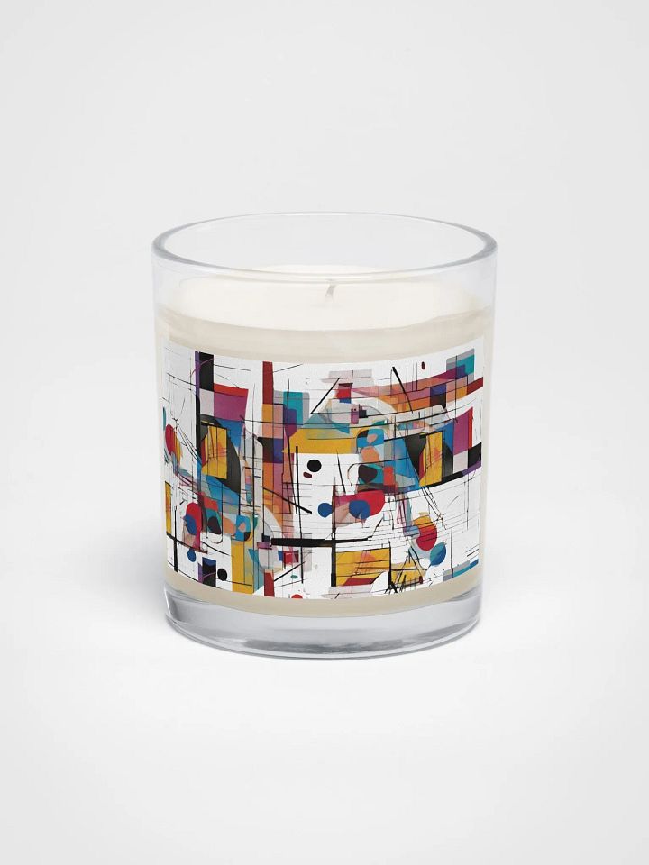 Stylish Kadinsky inspired soy wax dandle for arty moms dads friends product image (1)