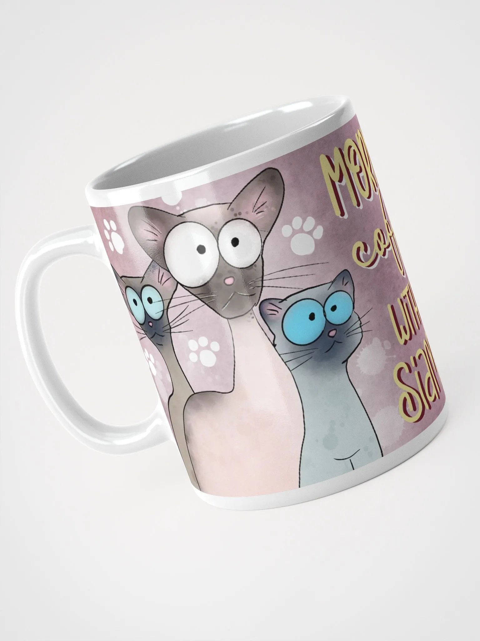 Morning Coffee with My Siamese Mug product image (5)