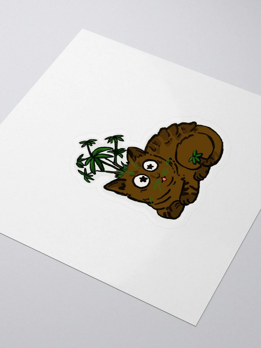 Umbrella Tree Cat Sticker product image (8)