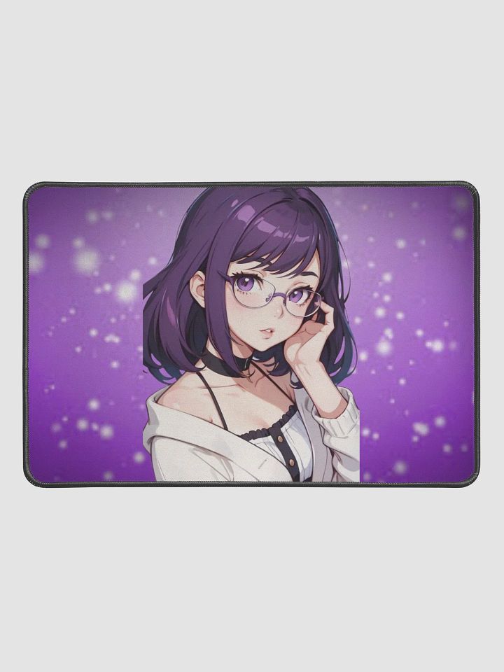 (Purple WAIFU) K Desk Mat 12" x 18" product image (1)